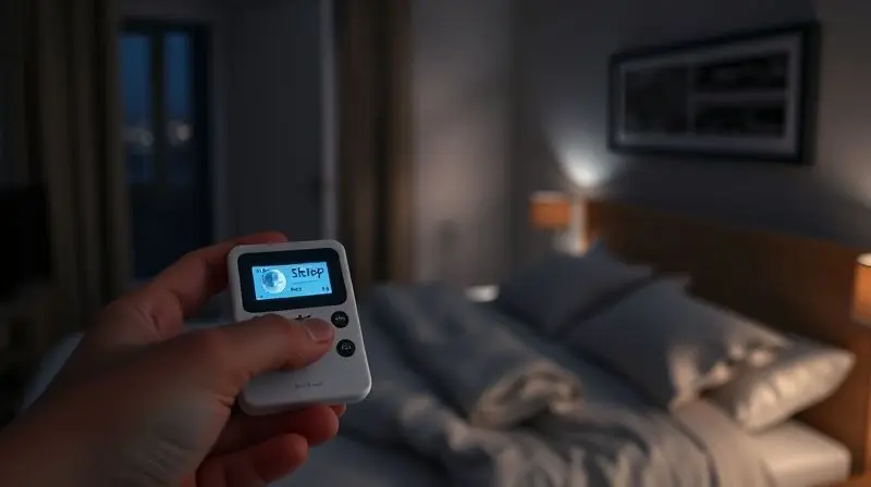 Configurando o ar-condicionado no modo 'Sleep' ou 'Dormir' com o controle remoto para uma noite de sono confortável e econômica.