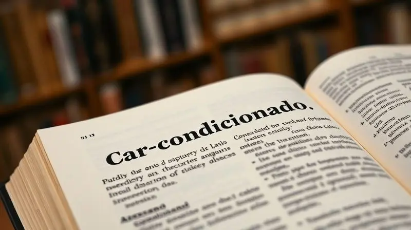 Dicionário aberto na página da palavra 'ar-condicionado', destacando o verbete para mostrar a forma correta de escrita com hífen.