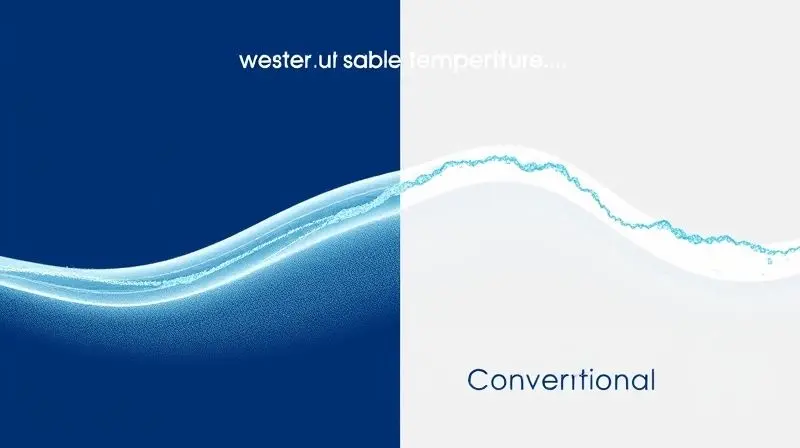 Gráfico conceitual comparando o fluxo de ar contínuo da tecnologia Inverter com o fluxo intermitente do ar-condicionado convencional.