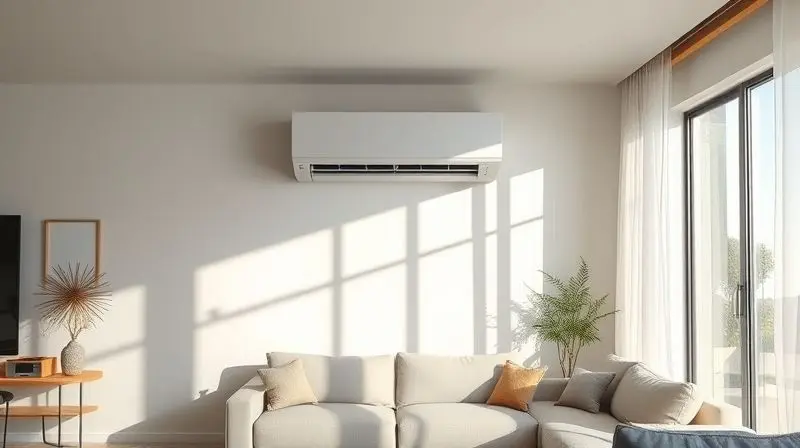 Ilustração de uma sala de estar com ar fresco, representando o conforto e a qualidade dos aparelhos de ar-condicionado da marca Gree.